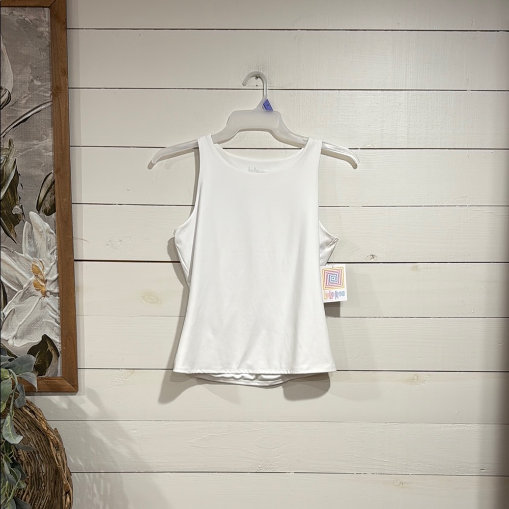 LuLaRoe White Jules Scuba Tank Top New!